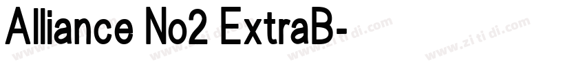 Alliance No2 ExtraB字体转换